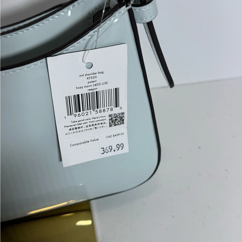 Kate Spade Glossy Pale Blue Shoulder Bag